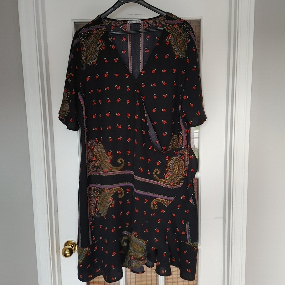 Dex true wrap ruffle dress size 3x